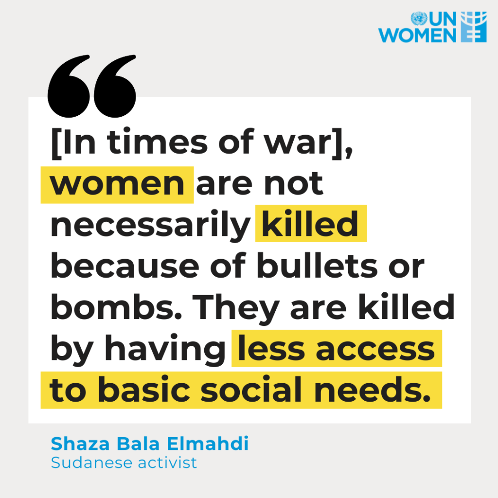 &lsquo;Women are not necessarily killed because of bullets or bombs&rsquo; &ndash; Sudanese activists describe humanitarian crisis amid civil war