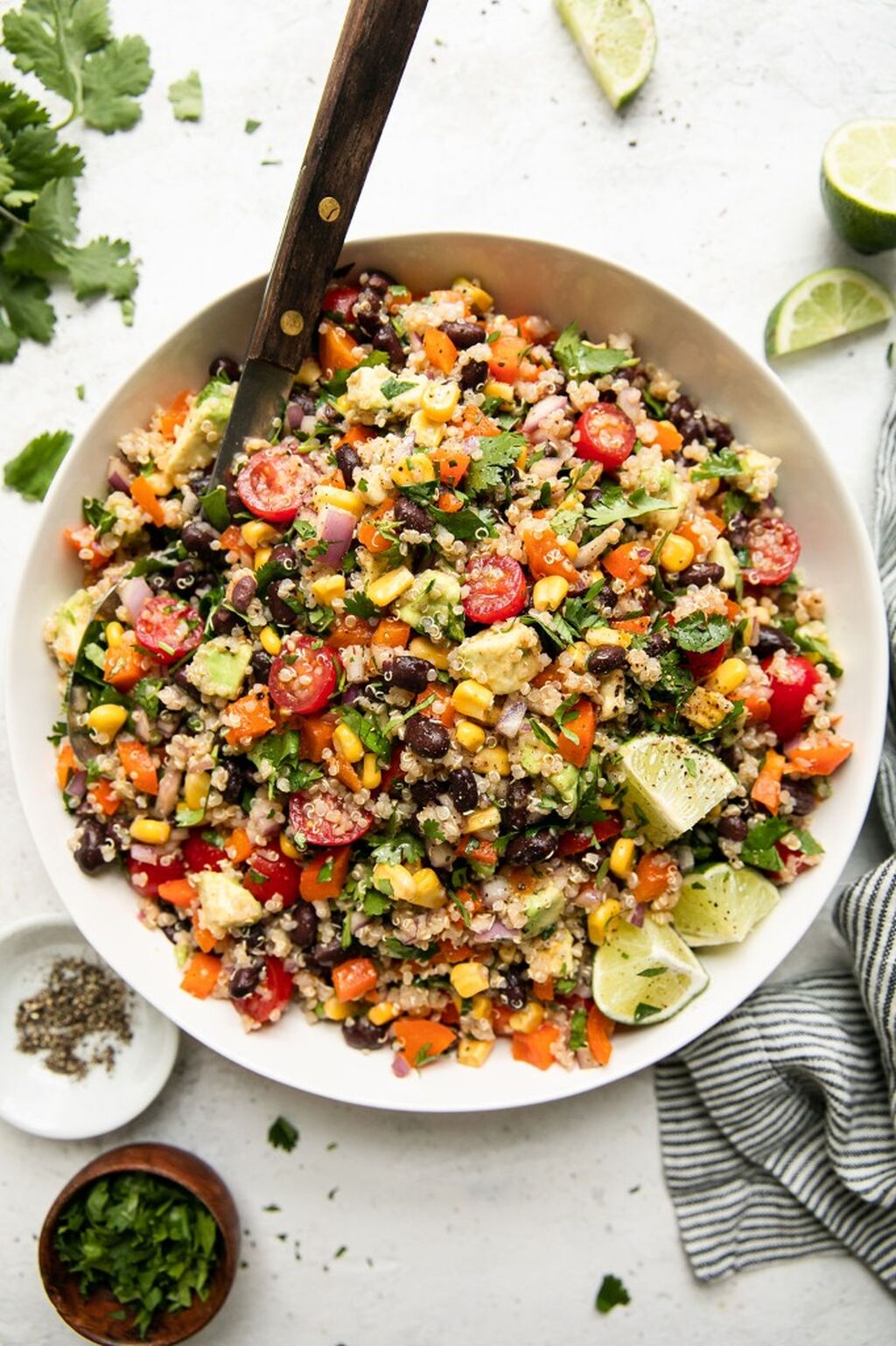 Chili Lime Black Bean Quinoa Salad