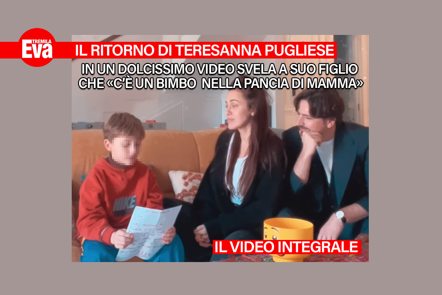 Teresanna Pugliese &egrave; di nuovo incinta. Dopo tante difficolt&agrave; ha svelato con una lettera a Francesco che non sar&agrave; pi&ugrave; figlio unico e lui si commuove: &laquo;davvero mamma?&raquo; - Eva3000
