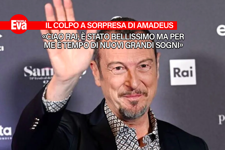 Amadeus abbandona la Rai e vola su una tv privata. Il suo addio commosso dal camerino di 'Affari tuoi': &laquo;E' tempo di nuovi sogni, Sanremo per me &egrave; un pezzo di cuore e di vita&raquo; - Eva3000