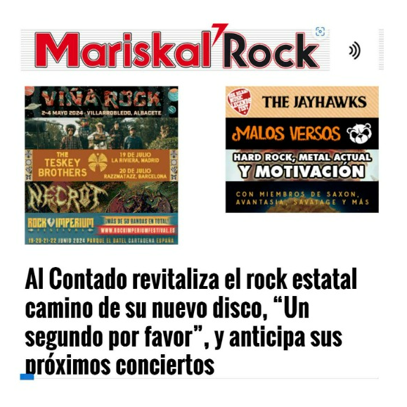 AL CONTADO EN MARISKAL ROCK