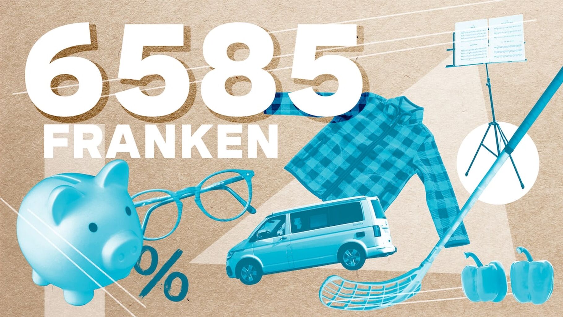 Die Abrechnung: Achtk&ouml;pfige Familie lebt mit 6585 Franken im Monat