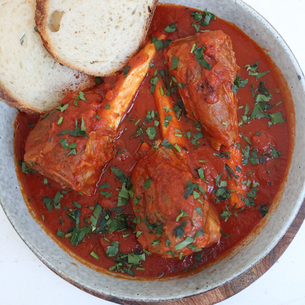 Slow Cooked Lamb Shanks
