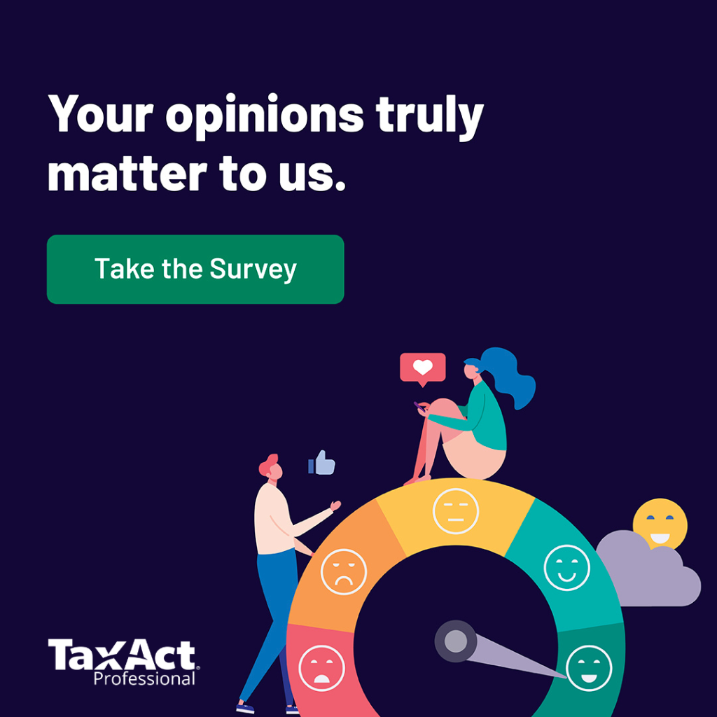 Survey for Current TaxAct Pro Customers