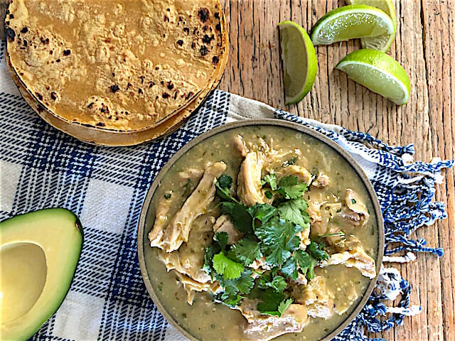 Instant Pot Chicken in Salsa Verde - Mom's Kitchen Handbook