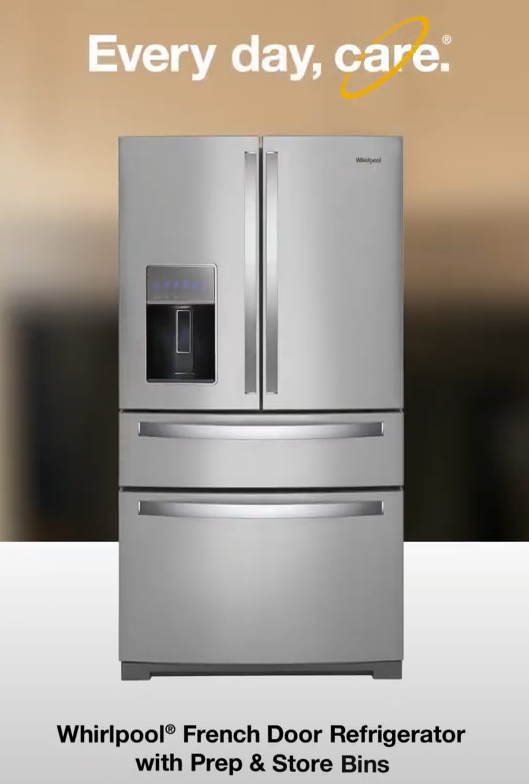 36-inch Wide 4 Door Refrigerator with Prep and Store Bins 