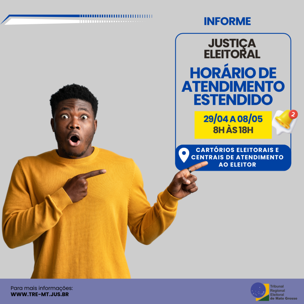 Cart&oacute;rios Eleitorais e Centrais de Atendimento passar&atilde;o a atender das 8h &agrave;s 18h