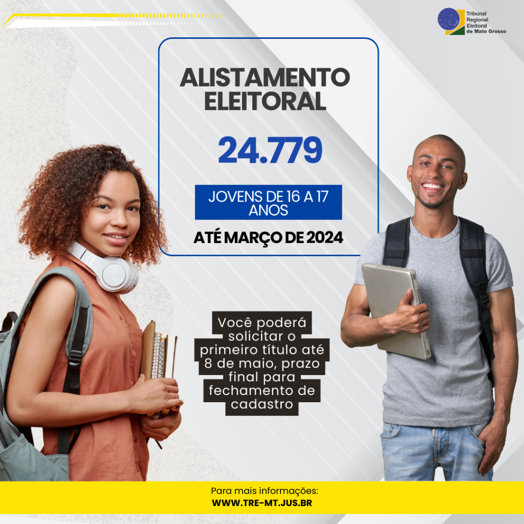 Quase 25 mil jovens j&aacute; se alistaram em MT para as Elei&ccedil;&otilde;es de 2024