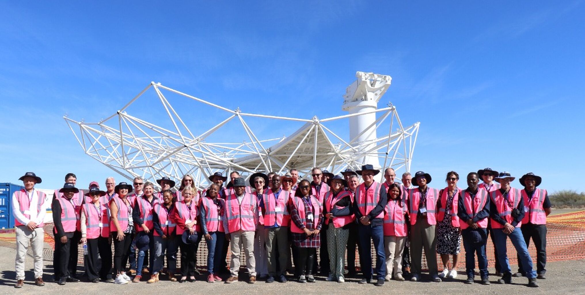 EU ambassadors welcomed to SKA-Mid telescope site