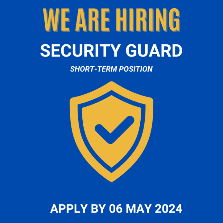 Job announcement: Security Guard