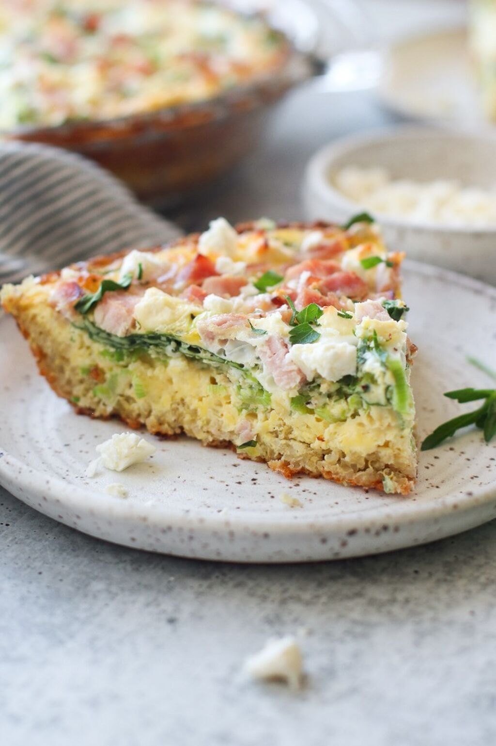 Quinoa Crusted Quiche (Breakfast Ebook)
