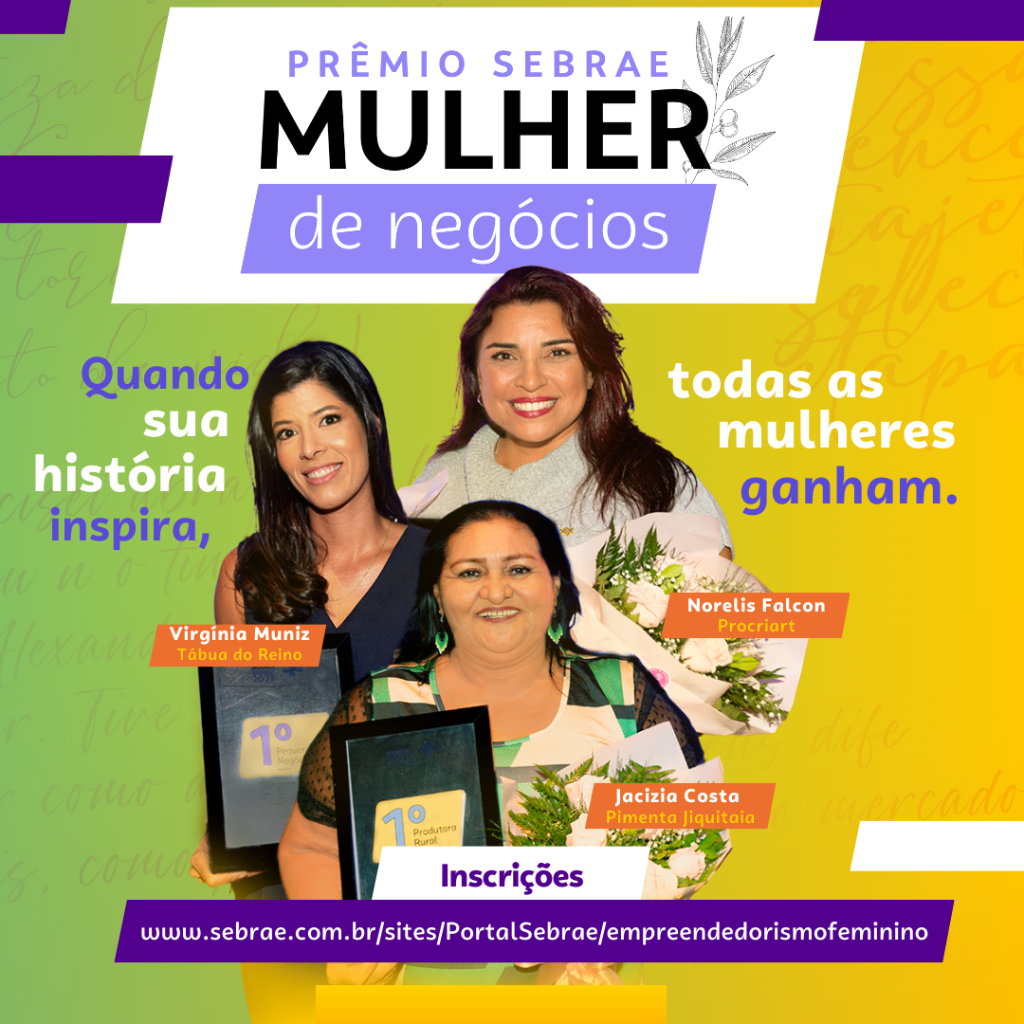 PR&Ecirc;MIO SEBRAE MULHER DE NEG&Oacute;CIOS