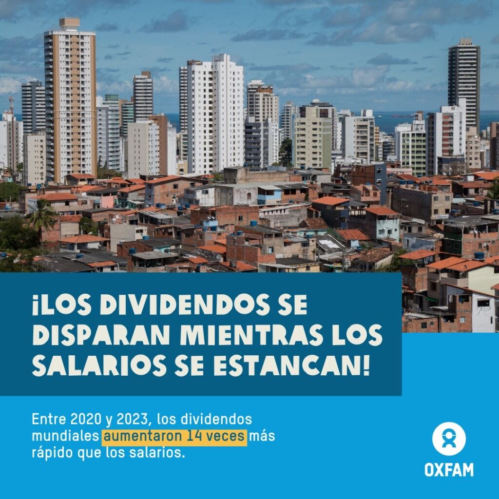 Los dividendos mundiales aumentaron 14 veces m&aacute;s r&aacute;pido que los salarios desde 2020