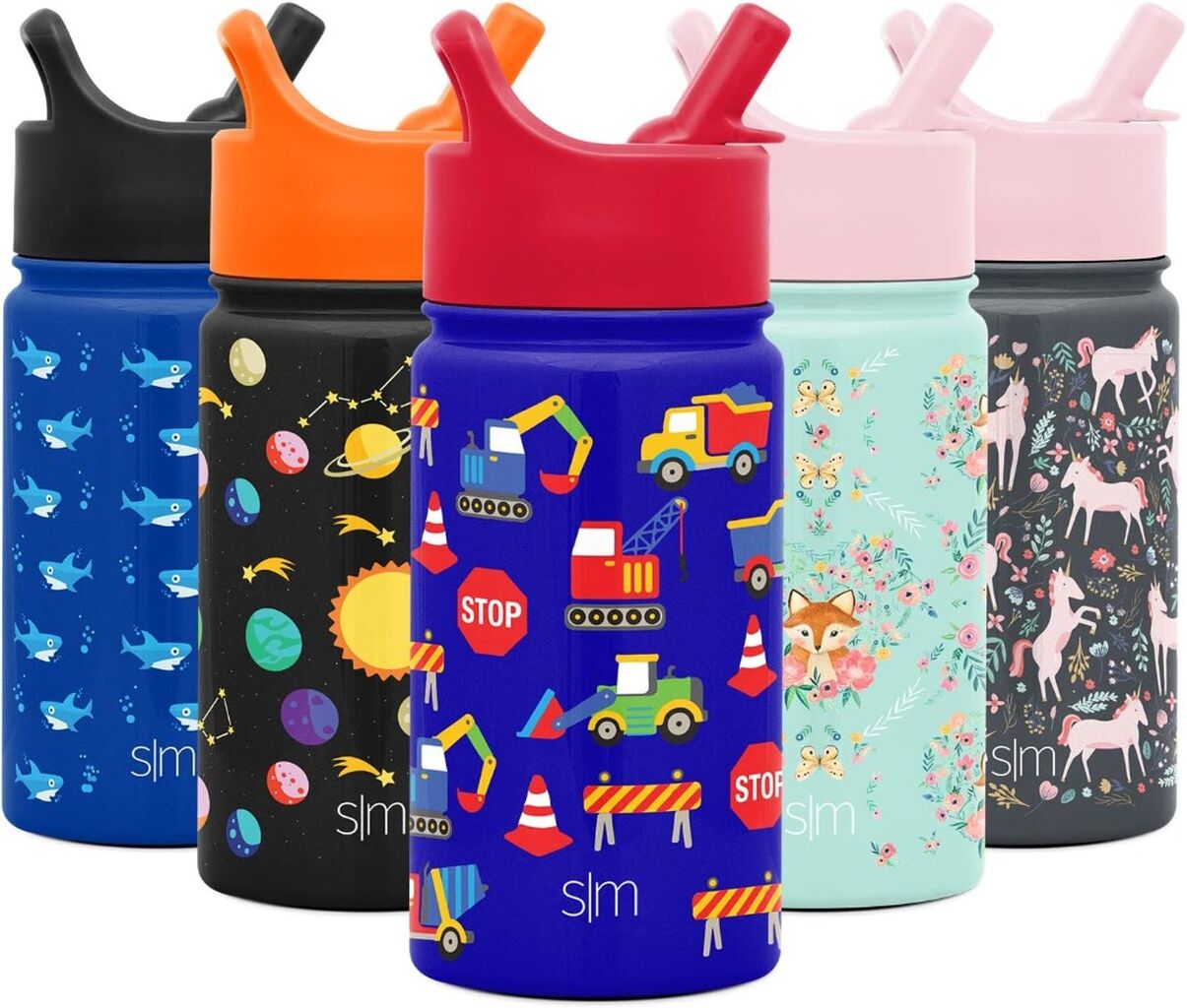 Simple Modern Kids Water Bottle with Straw Lid