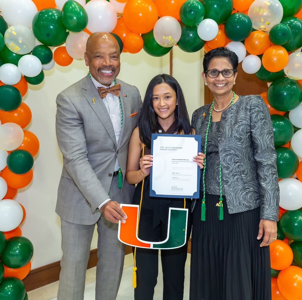 Miller School Inducts AOA, Gold Humanism Honor Society Members