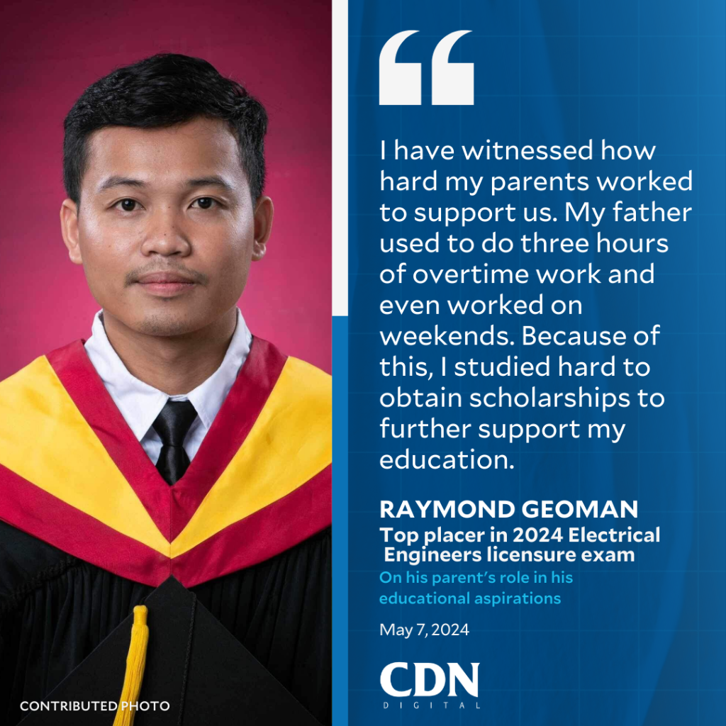 Son of Construction worker tops 2024 Electrical Engineers licensure exam