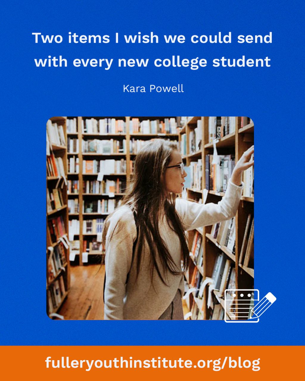 wo items I wish we could send with every new college student