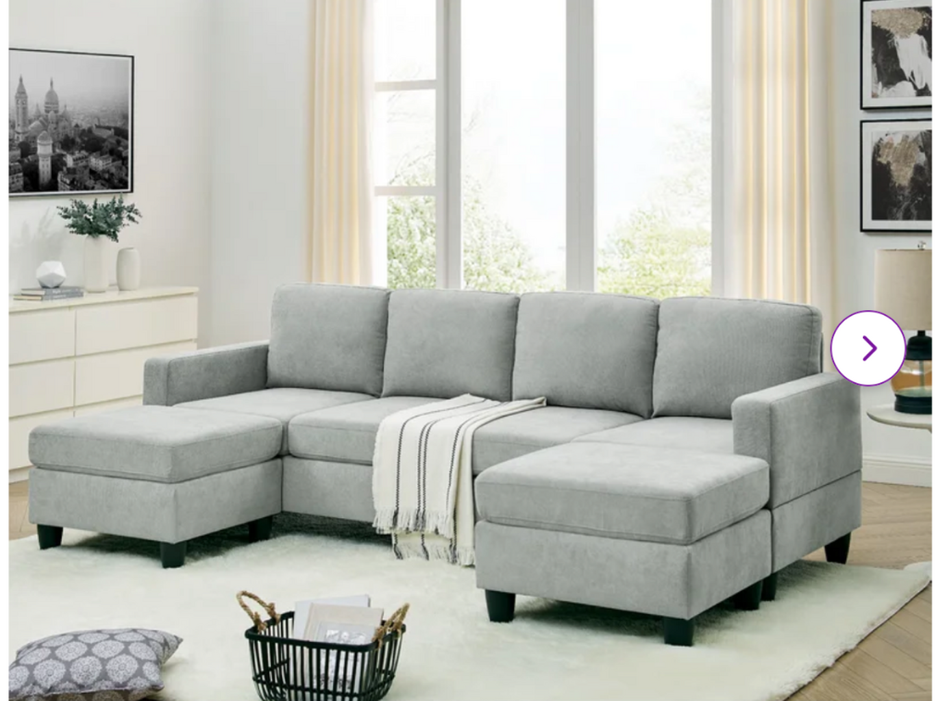 3 - Piece Upholstered Sectional $489