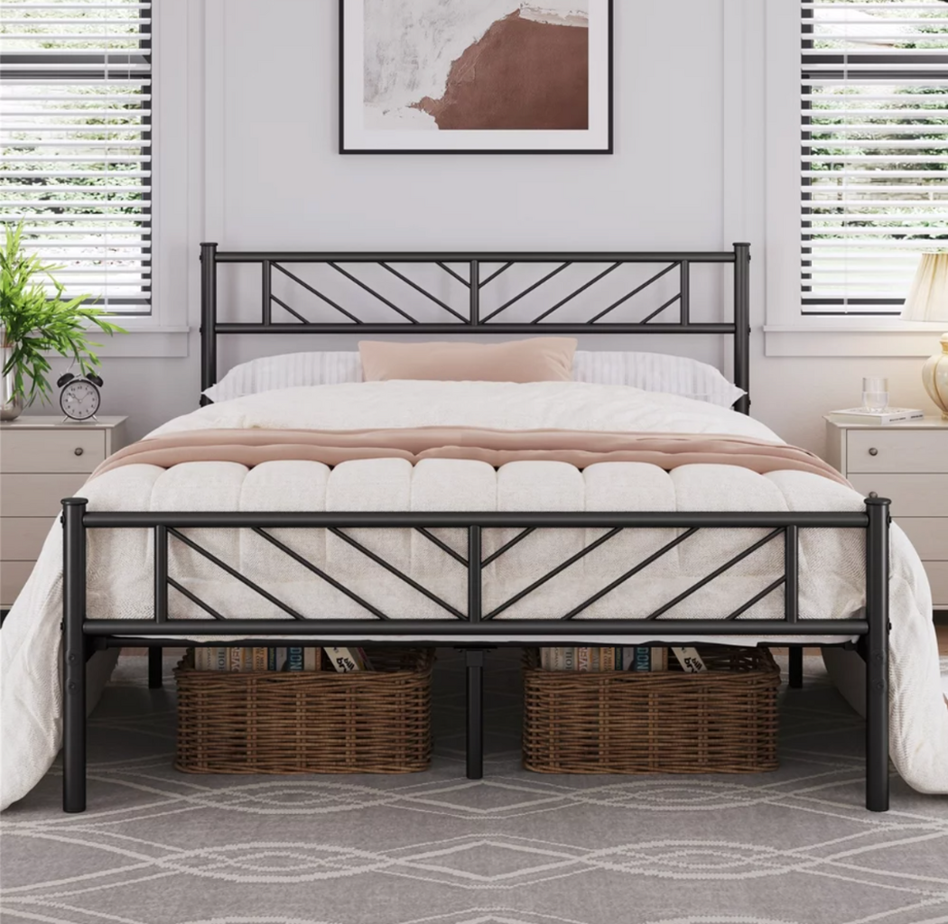 Metal platform bed $69 twin, $77 FULL, $78 QUEEN 