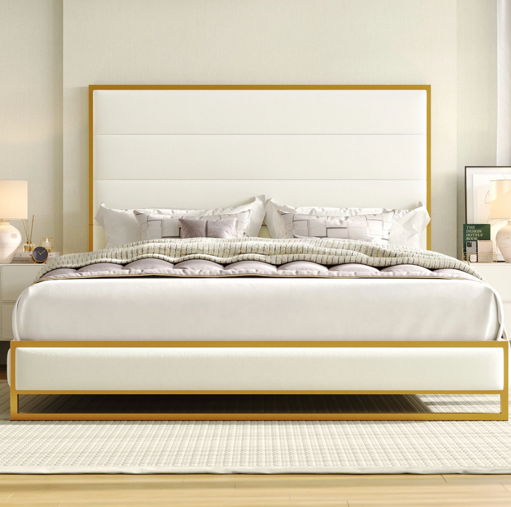 TALL Bed Queen $259  - $349 king size (black or white)