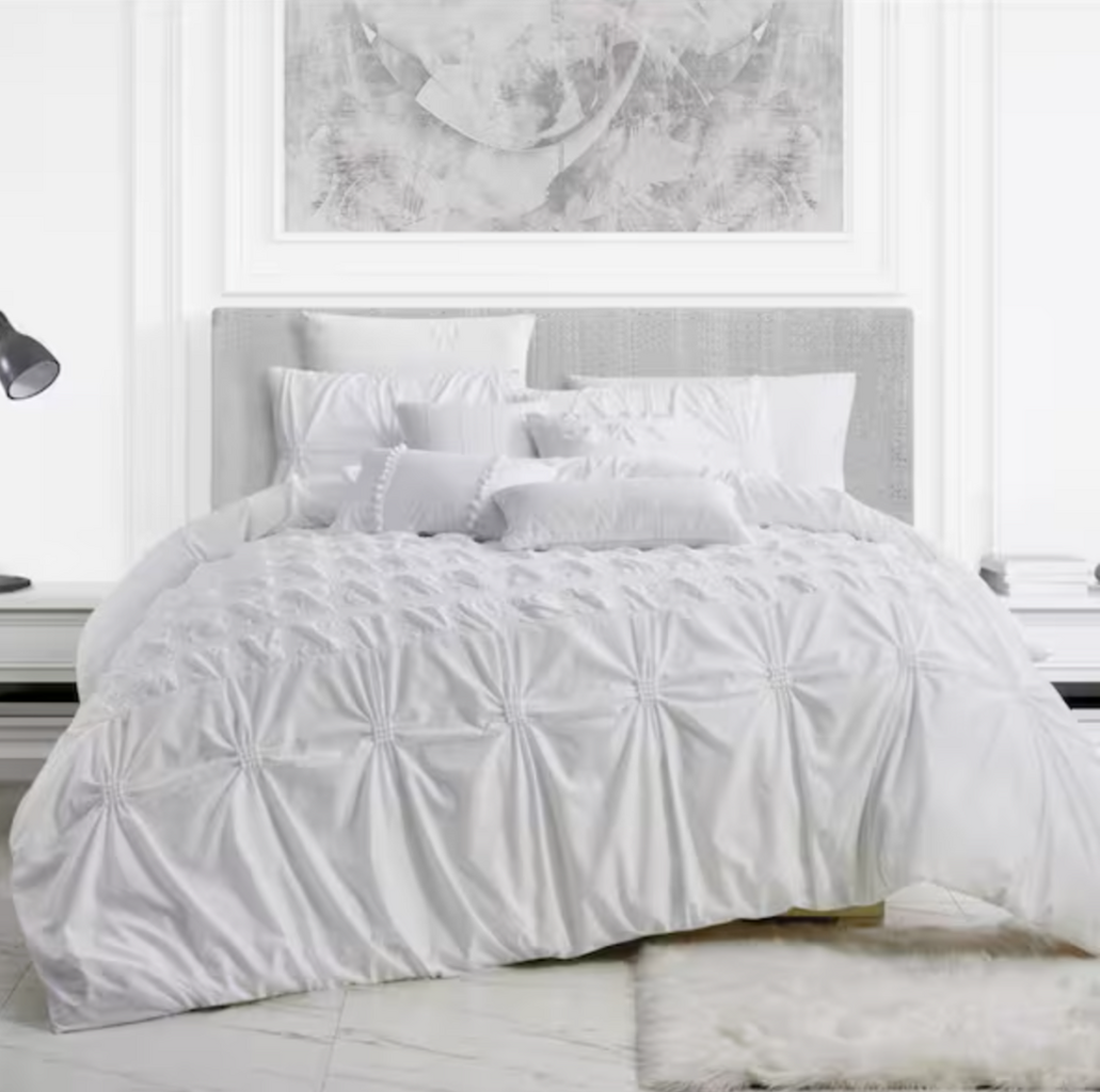 7 pc Queen comforter set $34 