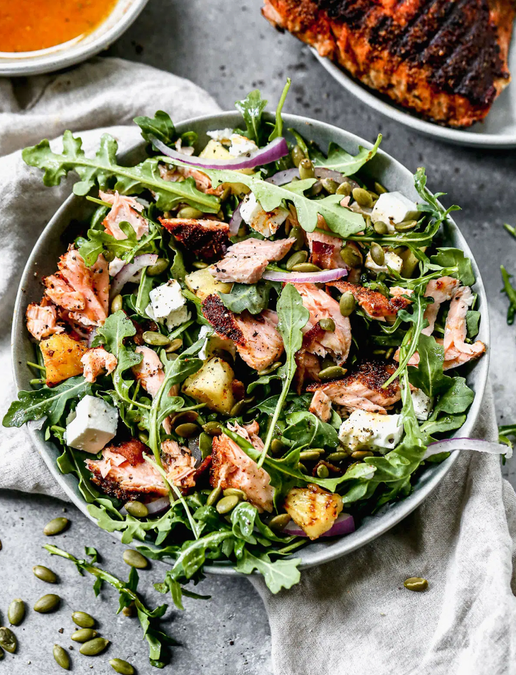 Grilled Salmon Salad