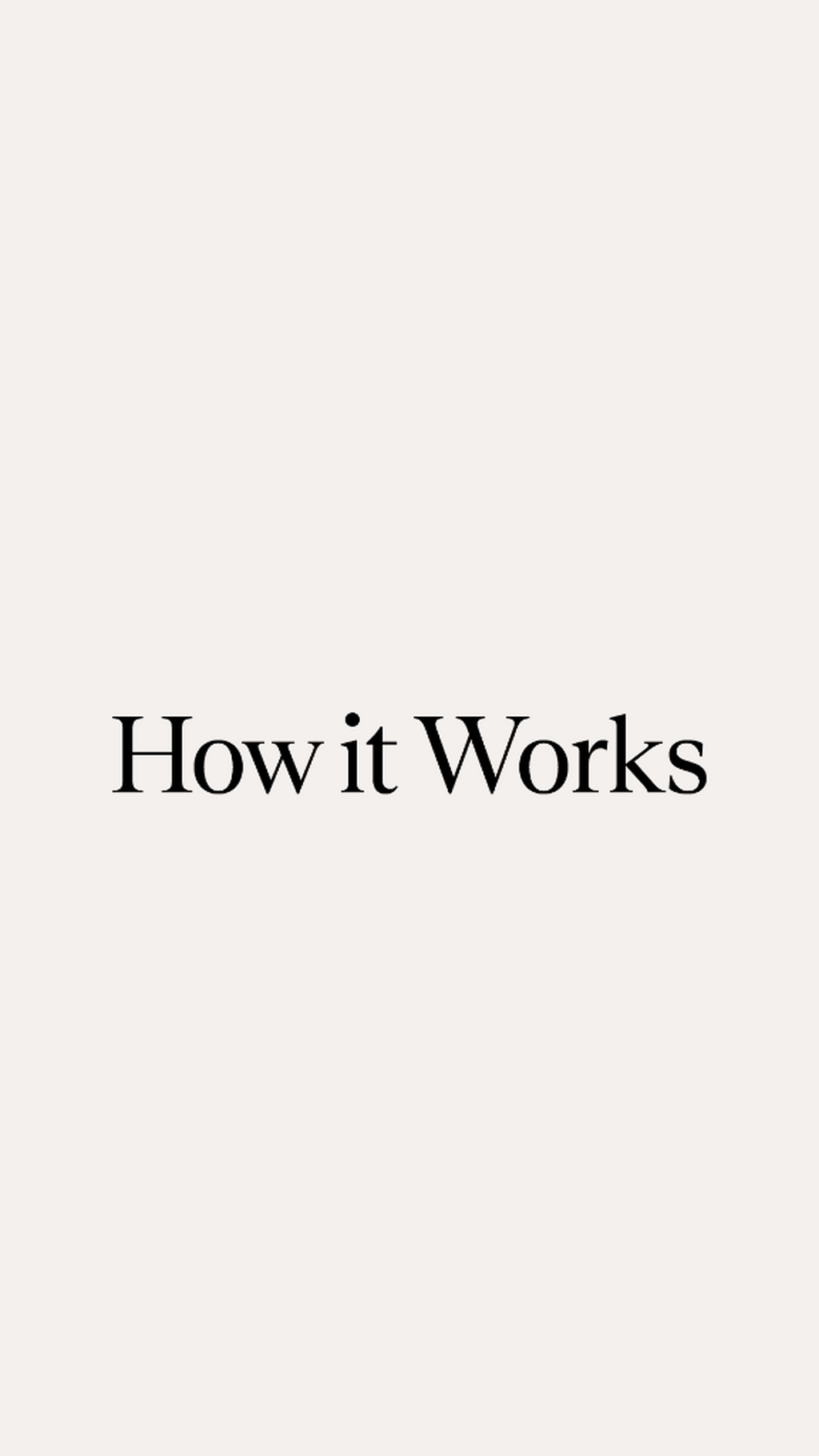 How it works