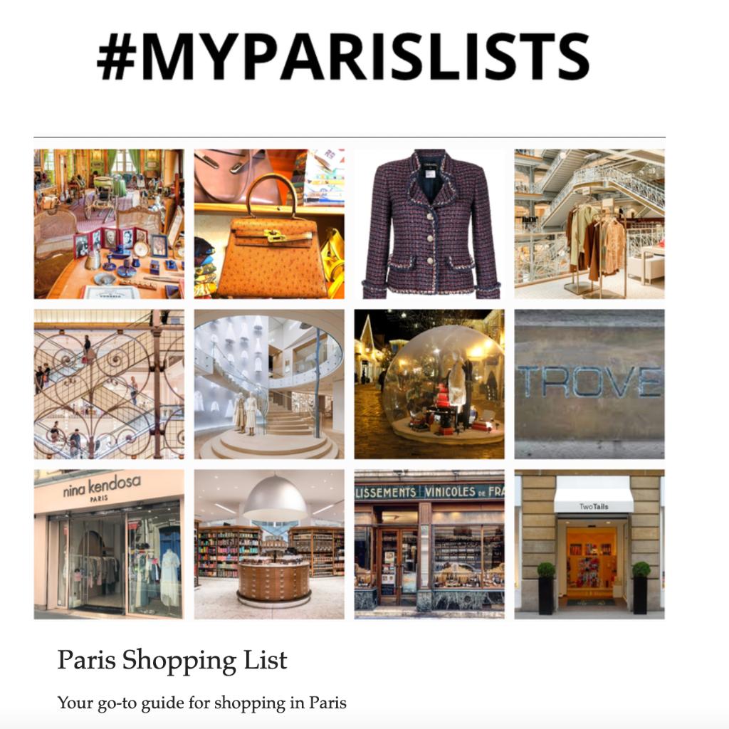 Paris Shopping