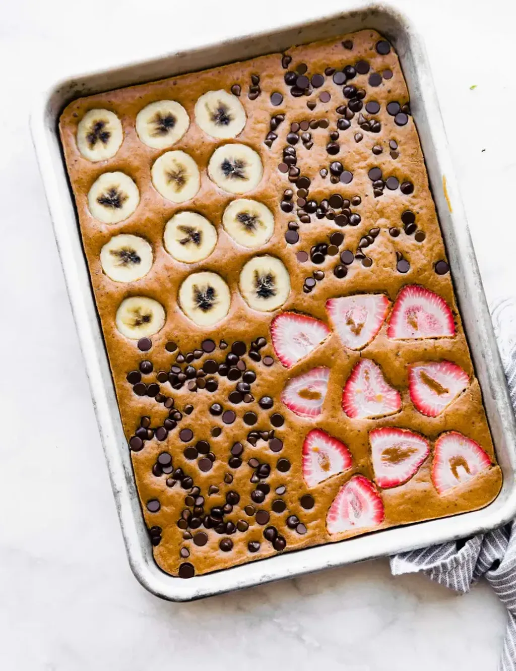 Sheet Pan Chocolate Protein Pancakes