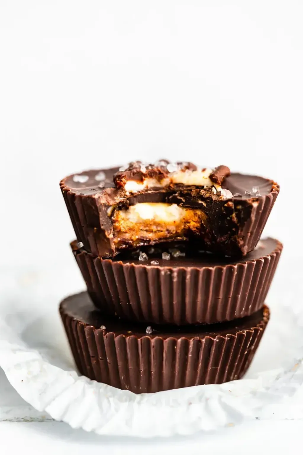 Chocolate Almond Butter Cups with Banana