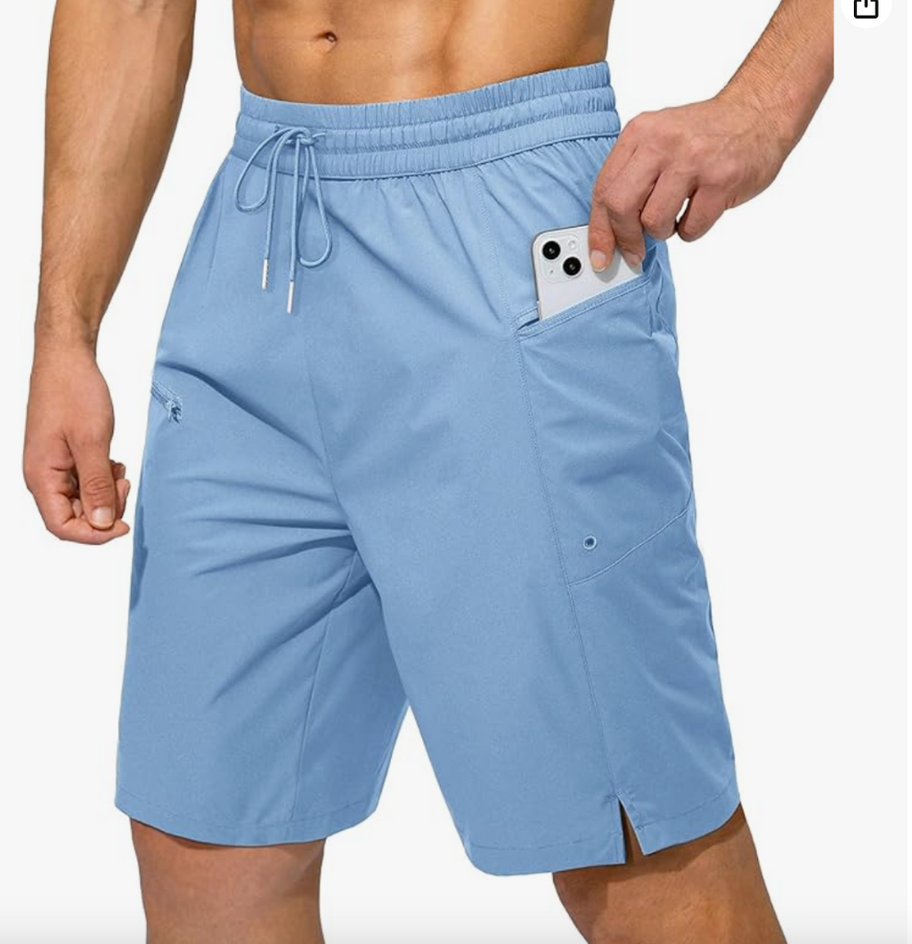 Men's Quick Dry Swim Trunks with Zipper Pockets clip coupon & use code QUM9RP5N