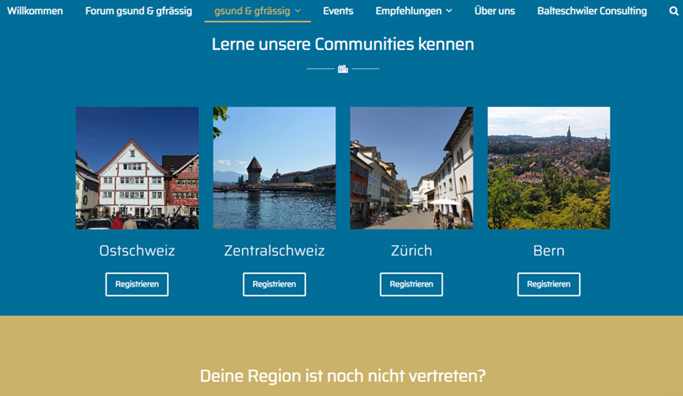 Community gsund & gfr&auml;ssig