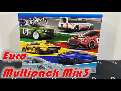 Unboxing the NEWEST 2024 Euro Style Multipack Mix 3 #fyp #carculture #hotwheels #unboxing