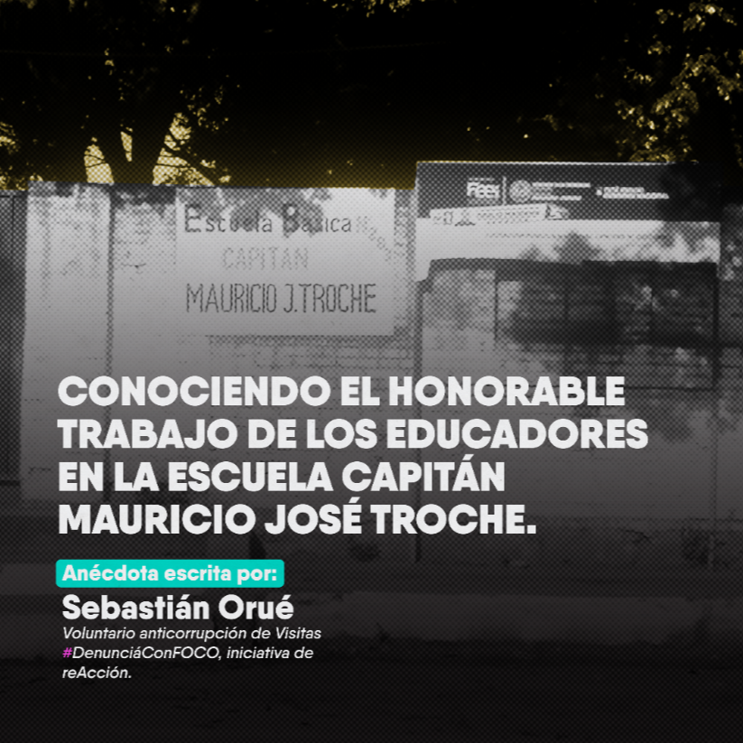 Conociendo el Honorable trabajo de los Educadores en la Escuela Capit&aacute;n Mauricio Jos&eacute; Troche.