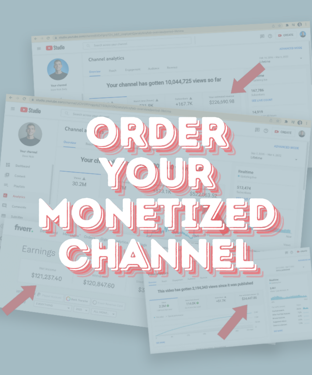 DFY Dave - #1 YouTube Monetization Service | Get Monetization Fast