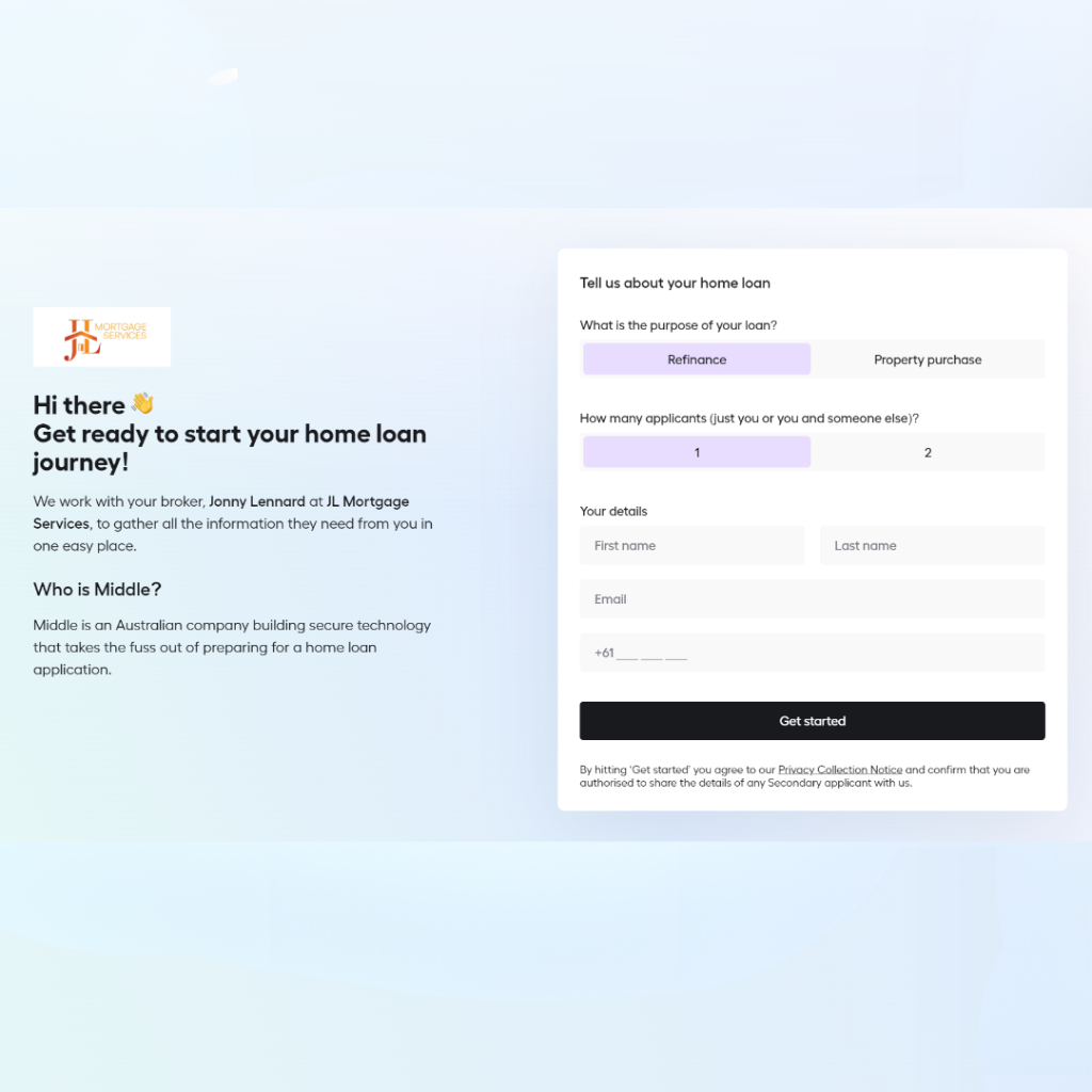Home Loan Journey Details