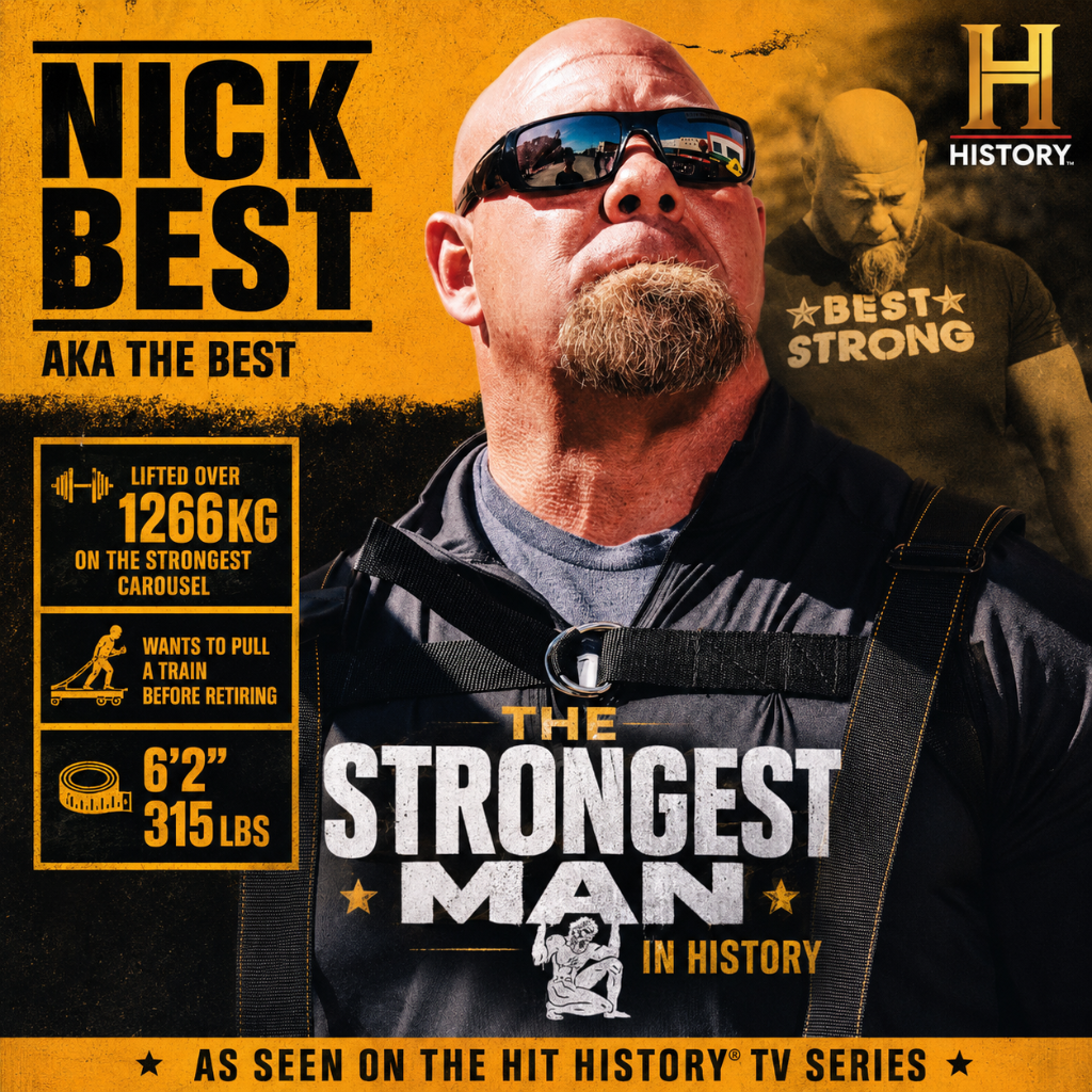 Nick Best - The Strongest Man in History Cast | HISTORY Channel