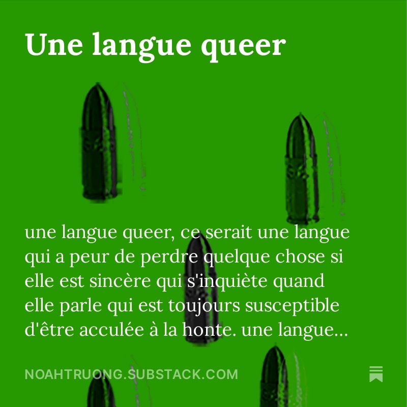 Une langue queer
