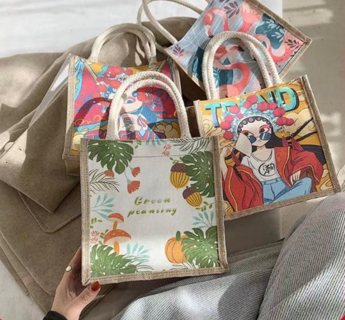 Tote Bag Ethnic Retro Style