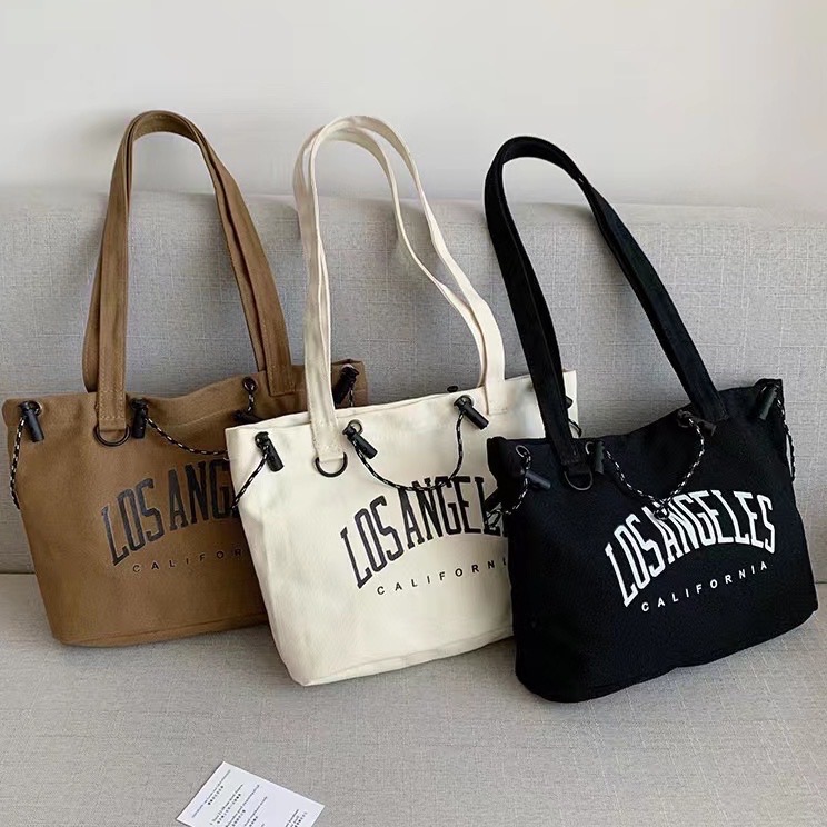 Tote Bag Canvas Letter