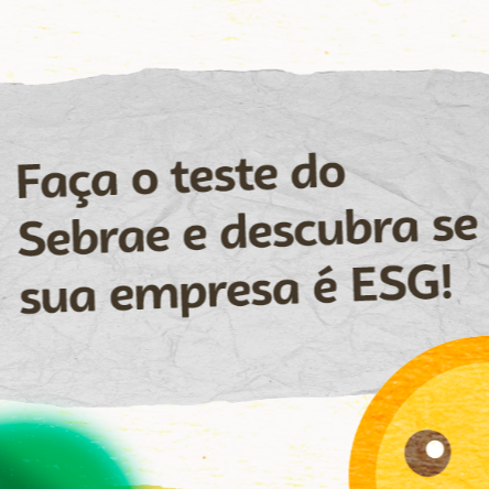 Fa&ccedil;a o teste de ESG 🚀