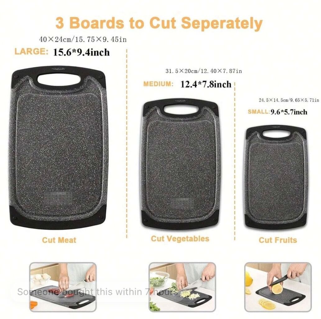 1 piece Black cutting board size 40*24