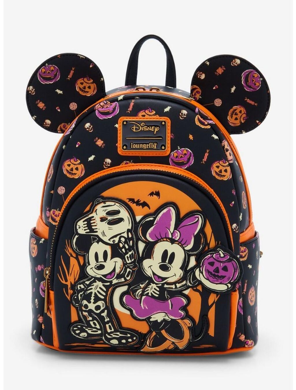 Mickey & Minnie Skeleton Loungefly