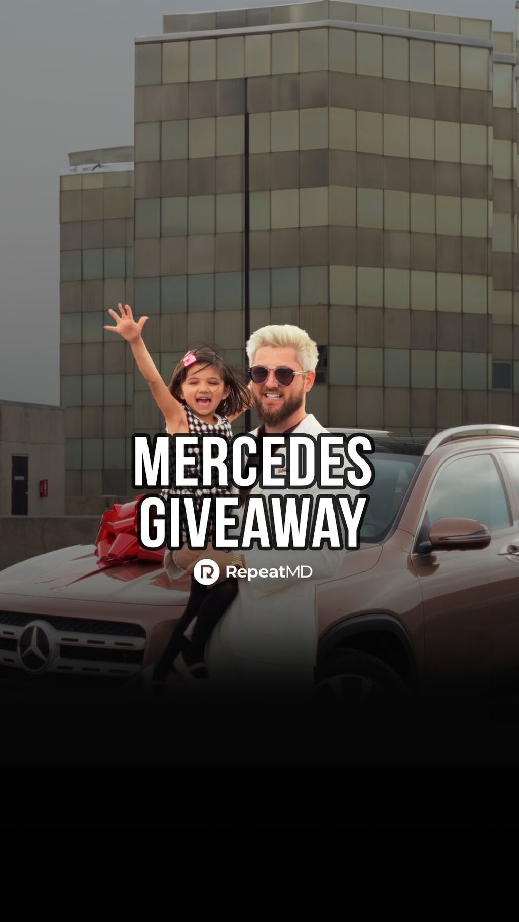 RepeatMD delivers a Mercedes SUV to an excited client!