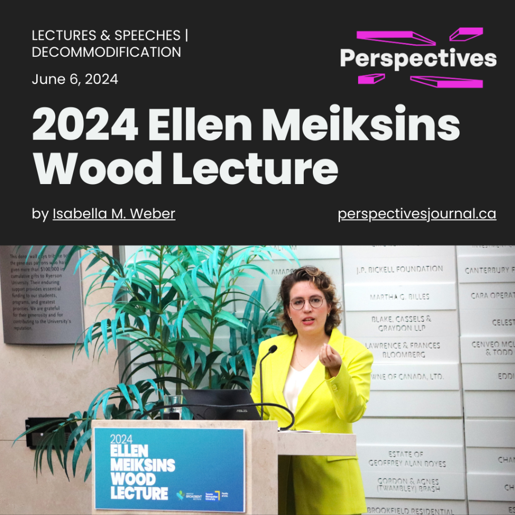 Read - 2024 Ellen Meiksins Wood Lecture