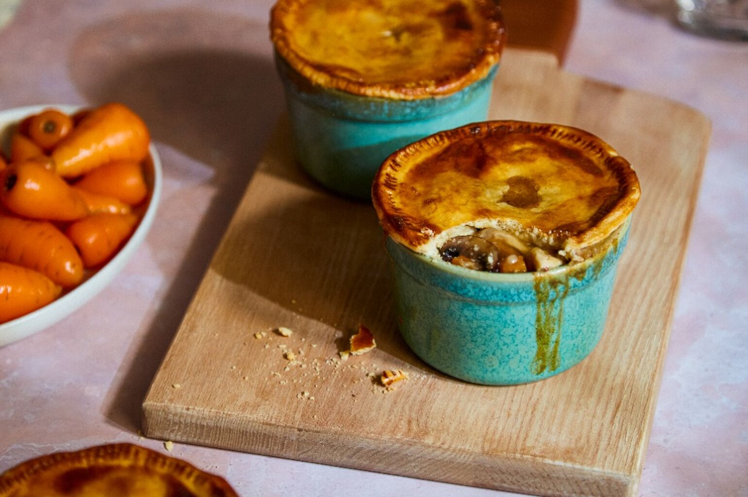 Individual Leftover Chicken Pies