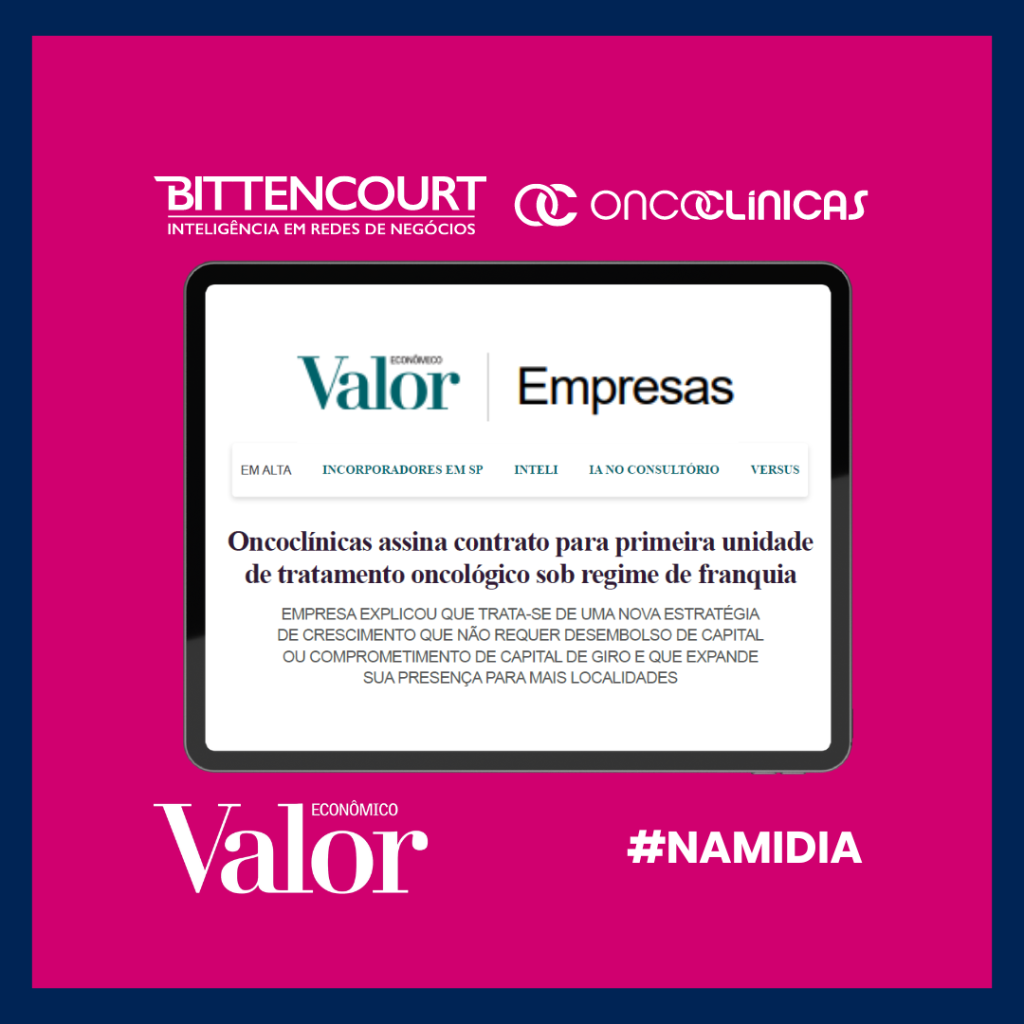 Oncocl&iacute;nicas assina contrato para primeira unidade de tratamento oncol&oacute;gico sob regime de franquia