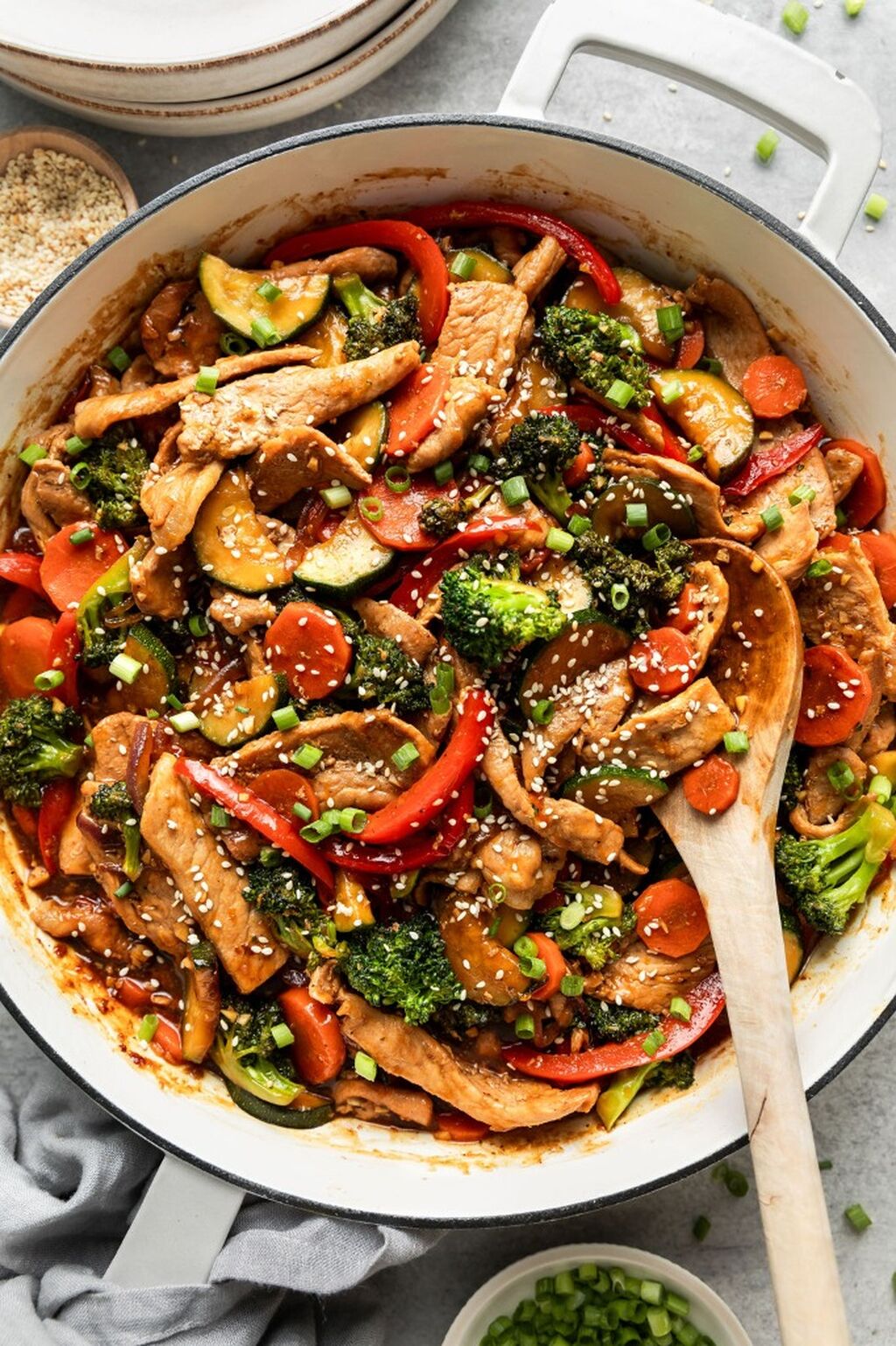 Orange Pork Stir Fry
