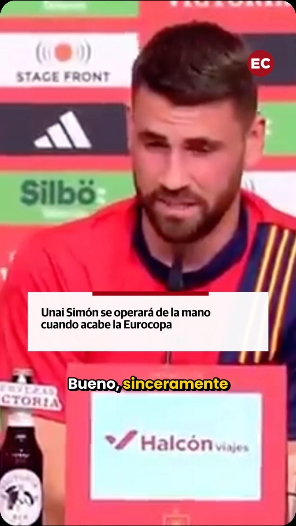 Unai Sim&oacute;n se operar&aacute; de una mu&ntilde;eca despu&eacute;s de la Eurocopa