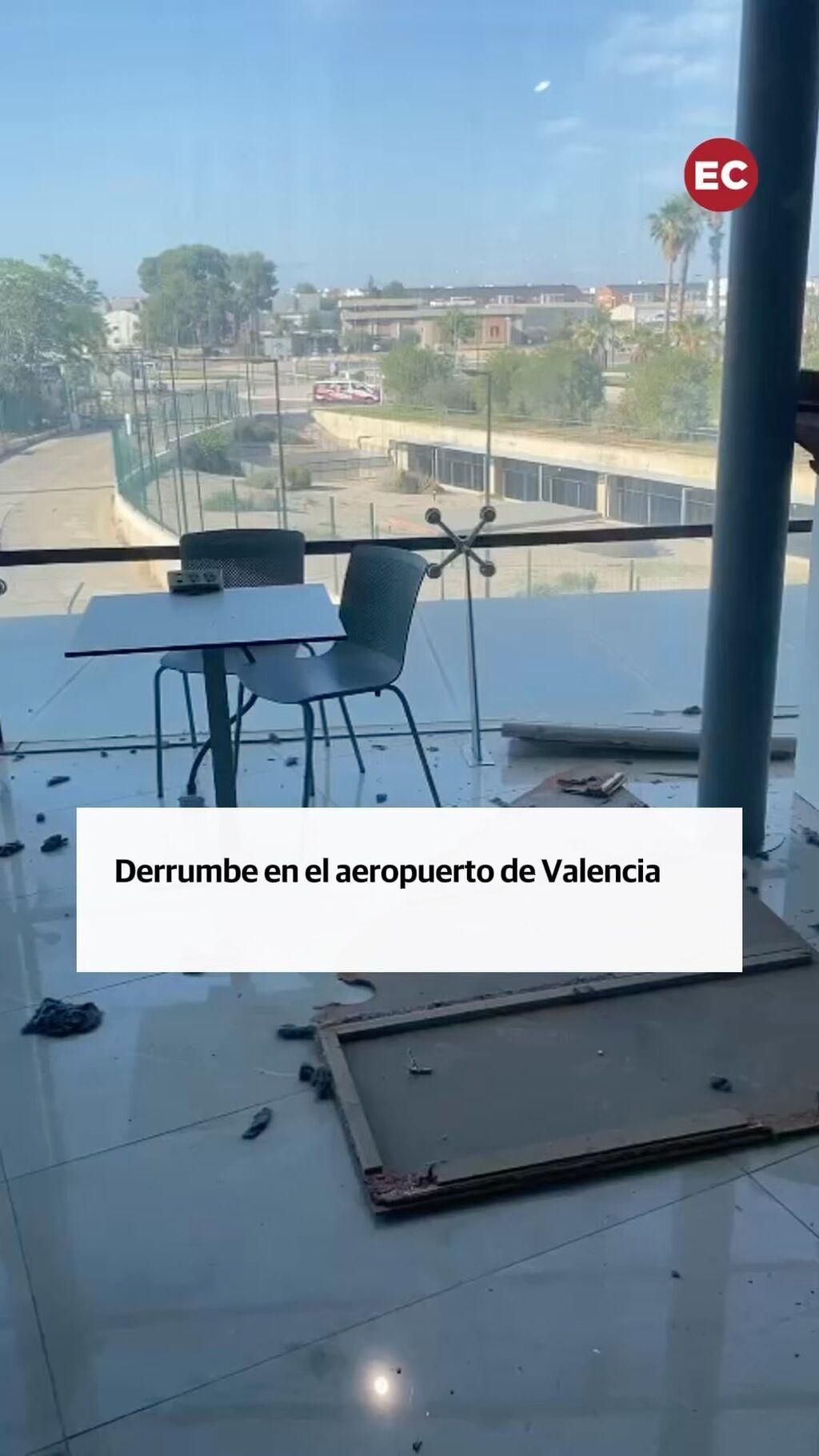 Derrumbe en el aeropuerto de Valencia: &laquo;Es posible que el chico de Sopela nos salvara la vida&raquo;